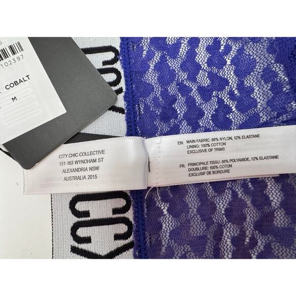 City Chic / CCX Lace Hipster - Cobalt Blue Color- Plus Size Various - NWT - Picture 5 of 7